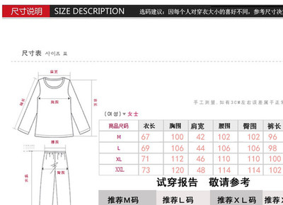 穿衣尺寸