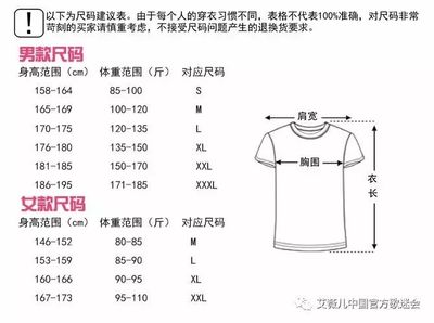 穿衣尺寸