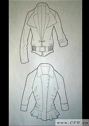 x型衣服款式图