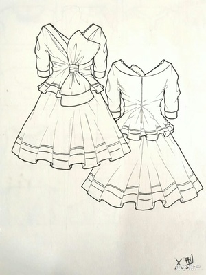 x型衣服款式图