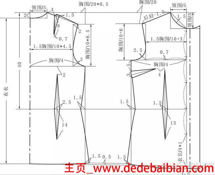 女式衬衫的裁剪方法