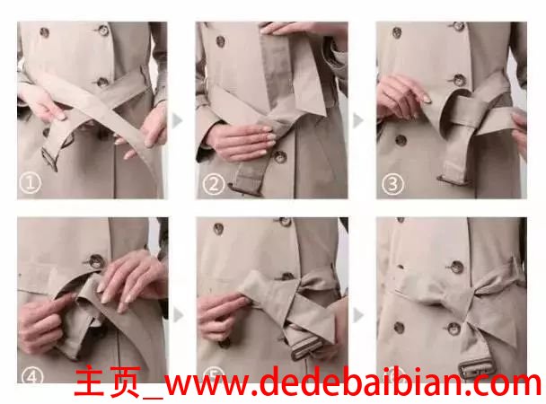 衣服蝴蝶结打法图解