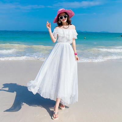 海边沙滩连衣裙