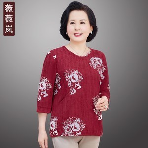 中老年女夏装新款上衣
