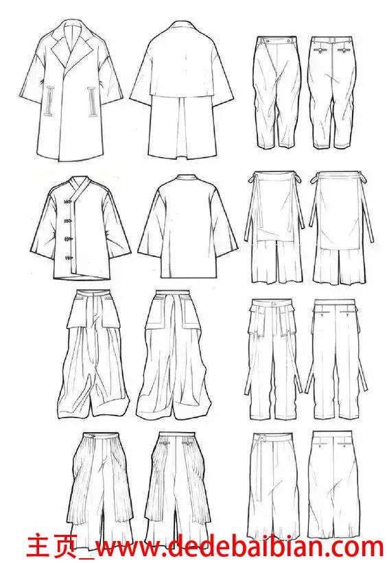 a型服装款式图