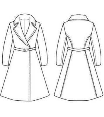 a型服装款式图