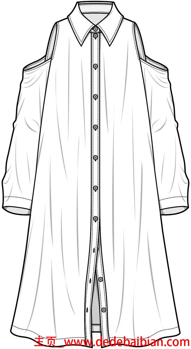 a型服装款式图