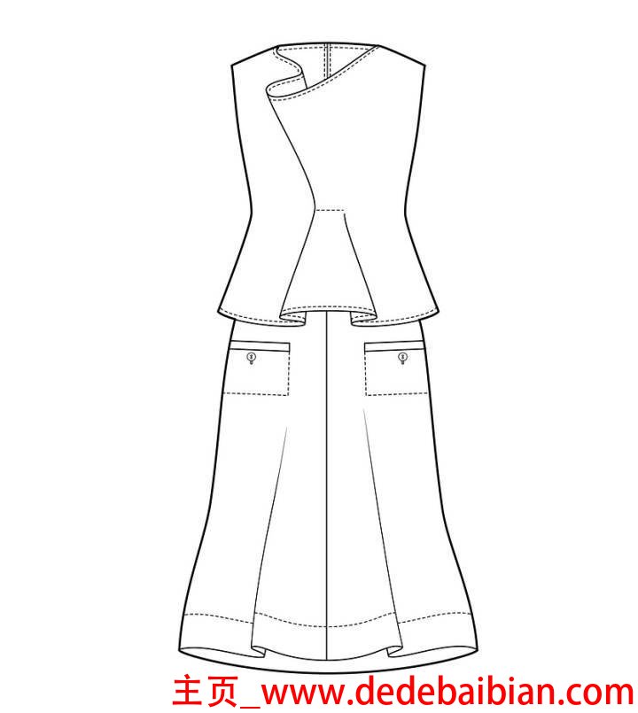 a型服装款式图