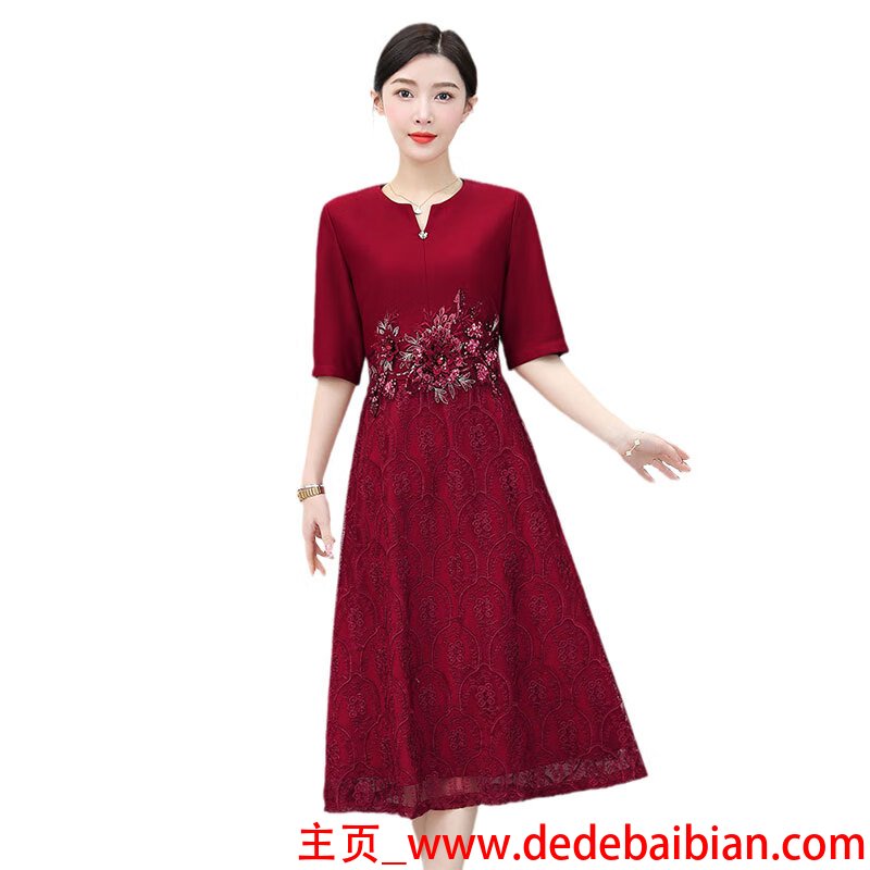 妈妈参加女儿婚礼服装