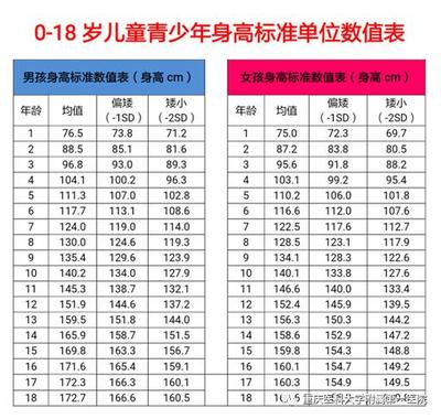 小孩身高穿衣服尺码表