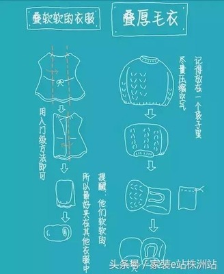 如何叠长袖衣服