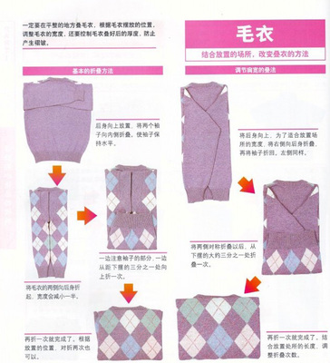 如何叠长袖衣服