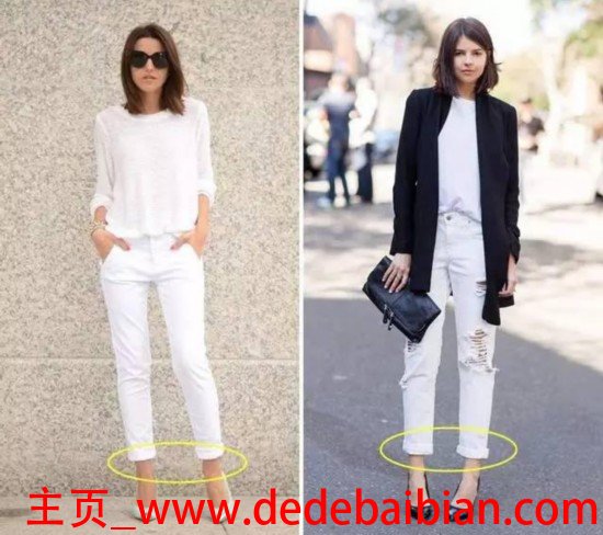 白色衣服搭配什么颜色裤子