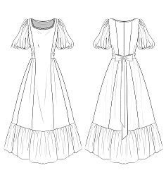 服装款式图裙子