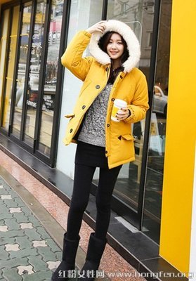 羽绒服配裙子