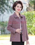 中年妈妈毛呢短外套搭配什么裤子好看？__穿搭技