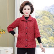 中老年保暖外套女装搭配什么裤子好看？__穿搭技