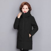 中老年冬装棉衣薄款棉服妈妈外套搭配什么裤子