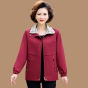 中老年女装夹克外套搭配什么裤子好看？__穿搭技