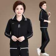 中老年春秋运动外套女装搭配什么裤子好看？_