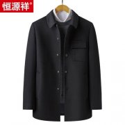 中老年男装毛呢外套搭配什么裤子好看？__穿搭技