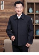 中老年秋装男装外套搭配什么裤子好看？__穿搭技