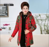 中老年长款加绒外套女装外套女装搭配什么裤子