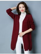 中长厚毛线外套衣服搭配什么裤子好看？__穿搭技