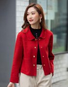 休闲女式中款呢子外套搭配什么裤子好看？__穿搭