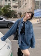 休闲短裙牛仔外套搭配什么裤子好看？__穿搭技巧