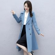修身中长款女士风衣外套搭配什么裤子好看？_
