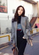 姚笛牛仔外套搭配什么裤子好看？__穿搭技巧__图