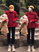 杏色外套红色鞋搭配什么裤子好看？__穿搭技巧