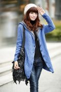 杏色衣服蓝色外套搭配什么裤子好看？__穿搭技巧