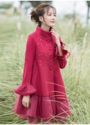 烟花烫秋冬外套大衣搭配什么裤子好看？__穿搭技