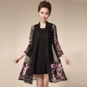 绣花外套妈妈装夏装搭配什么裤子好看？__穿搭技