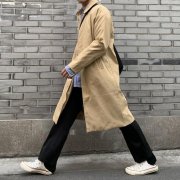 英伦男士长款风衣外套搭配什么裤子好看？__穿搭