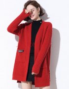 针织毛衣外套长款开衫女搭配什么裤子好看？_
