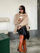 长外套可以长靴搭配什么裤子好看？__穿搭技巧