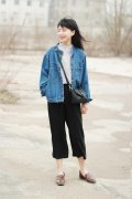 长衬衫和牛仔外套裤子搭配什么裤子好看？__穿搭