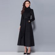 长裙中长款毛呢外套可以搭配什么裤子好看？_