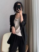 雪纺西装外套搭配什么裤子好看？__穿搭技巧__图