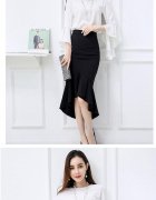 鱼尾包臀半身短裙外套搭配什么裤子好看？__穿搭